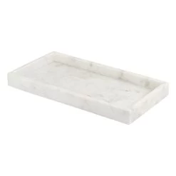 White Marbled Tray, 15x7