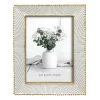 White With Gold Edge Tabletop Photo Frame, 4x6 -Home Decor Shop white with gold edge tabletop photo frame 4x6 1