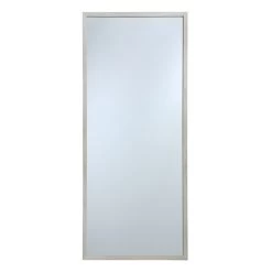 White Wood Frame Leaner Mirror, 24x58