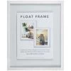 Whitewash Linear Profile Floating Wall Frame, 16x20