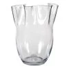 Willow Crossley Clear Glass Pie Crust Edge Vase, 10" 1 Willow Crossley Clear Glass Pie Crust Edge Vase, 10" -Home Decor Shop willow crossley clear glass pie crust edge vase 10