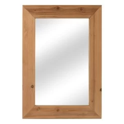 Wood Grain Wall Mirror, 26x36