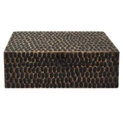 Wood Hammered Box, 10x3
