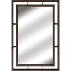 Wood Open Framed Wall Mirror, 24x36