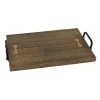 Wood Tray With Metal Handles, 19x12 2 Wood Tray With Metal Handles, 19x12 -Home Decor Shop wood tray with metal handles 19x12 1