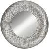 Woven-Look Studio Round Wall Mirror, 24" 1 Woven-Look Studio Round Wall Mirror, 24" -Home Decor Shop woven look studio round wall mirror 24