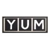 Yum Wooden Kitchen Wall Decor, 25x9 -Home Decor Shop yum wooden kitchen wall decor 25x9 1